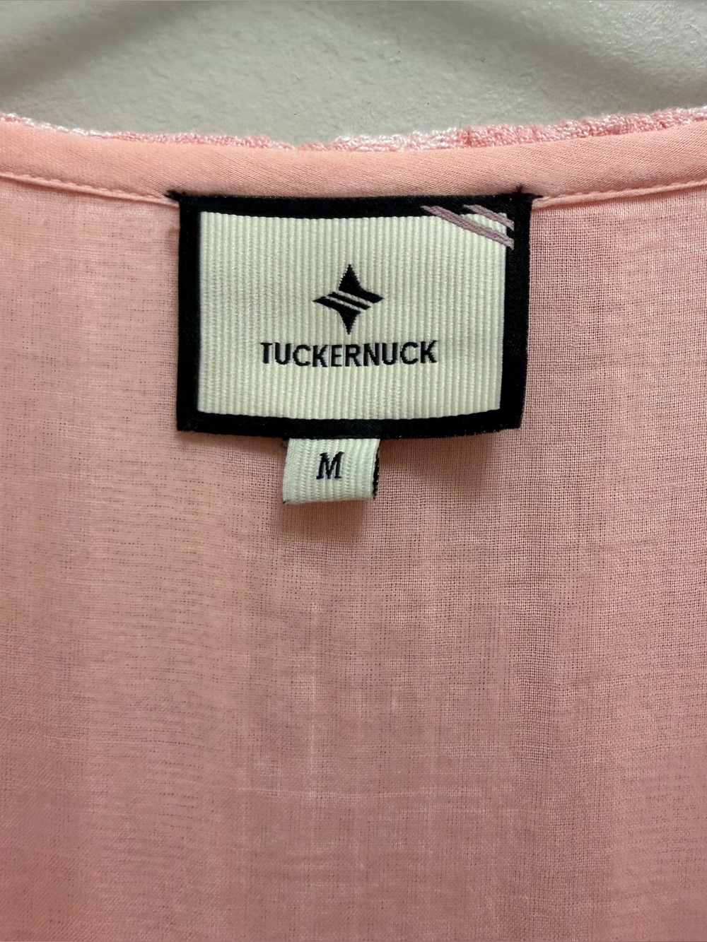 Tuckernuck Peachy Pampelonne Maxi Dress Ruffle Tassel Pink Size M - Picture 11 of 12